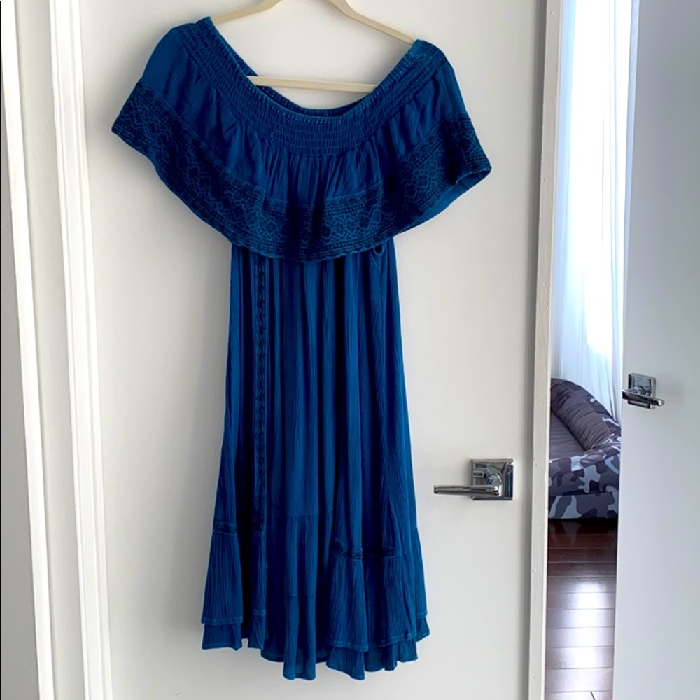 Muche & Muchette blue sleeveless cotton dress S/M